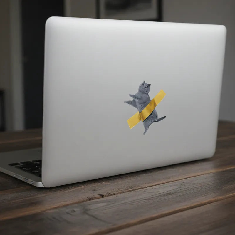 3D Tape Cat Stickers