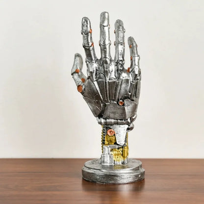 Futuristic Cyborg Hand Stand